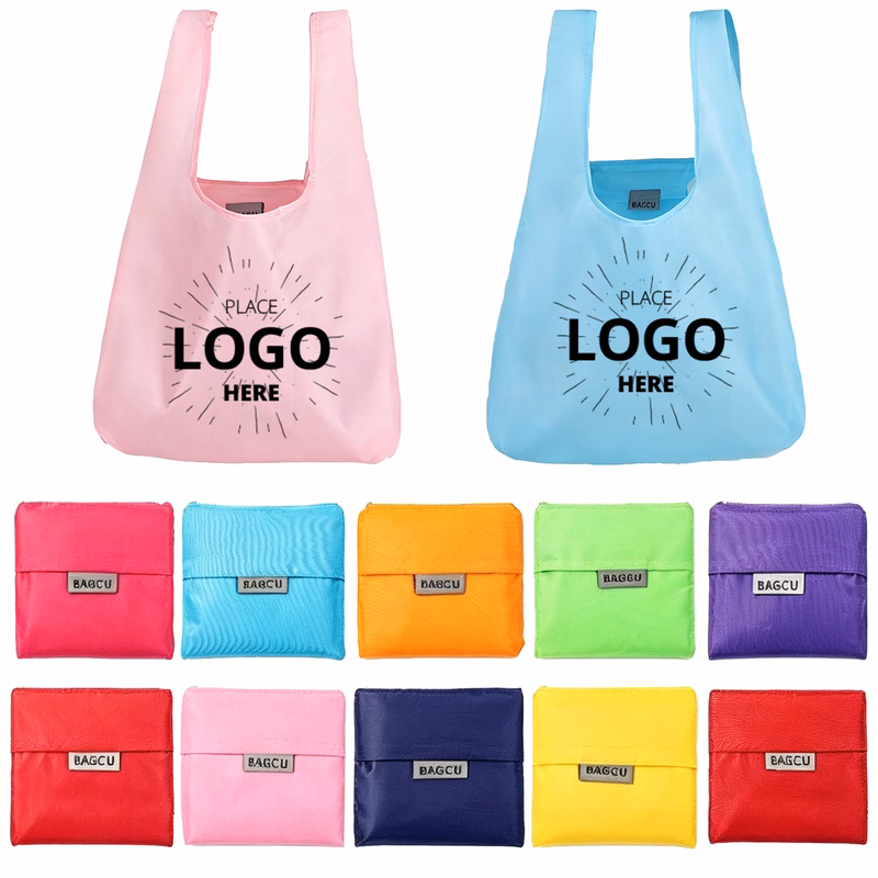 Polyester Foldable Pocket Shoulder Tote Sack