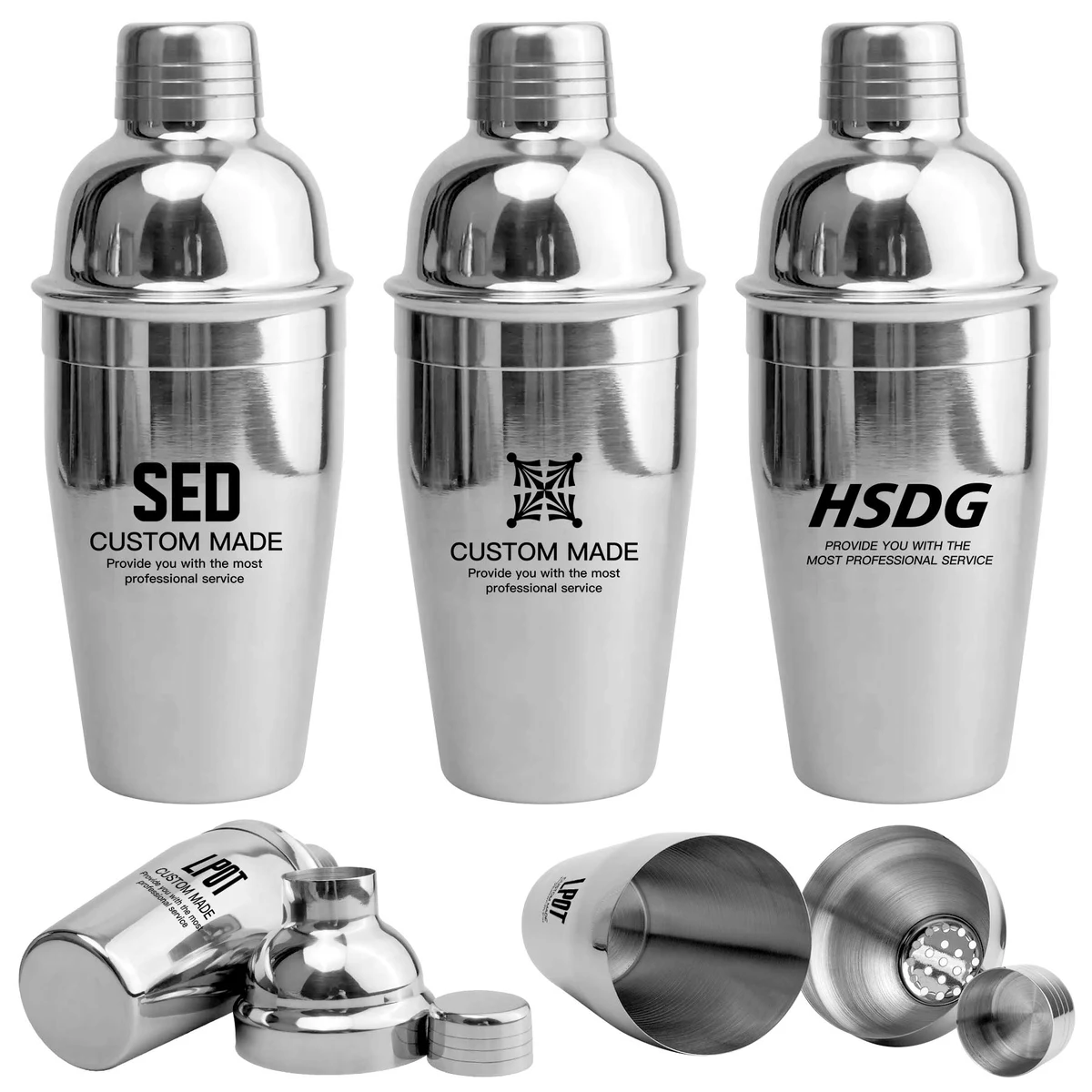 8.5 OZ Stainless Steel Cocktail Bar Shaker 1