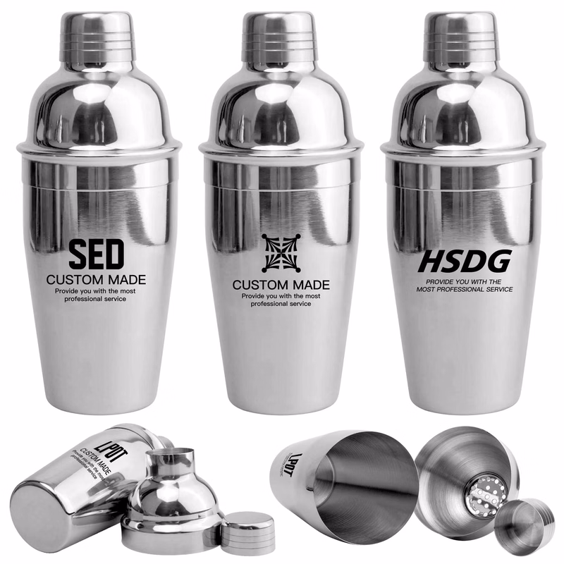 8.5 OZ Stainless Steel Cocktail Bar Shaker