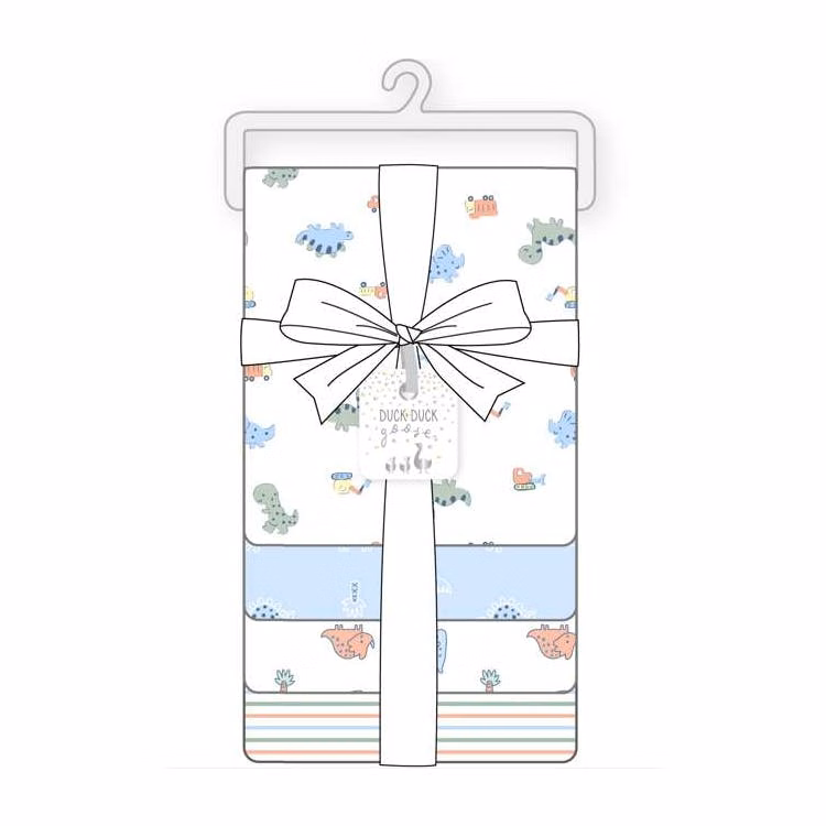 Boys Woven Receiving Blankets 4pk