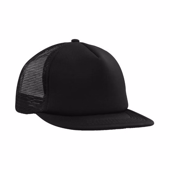 Trucker Mesh Cap With Flat Peak