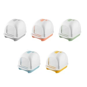 Covered Cat Litter Box With Odor Control 1