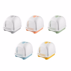 Covered Cat Litter Box With Odor Control