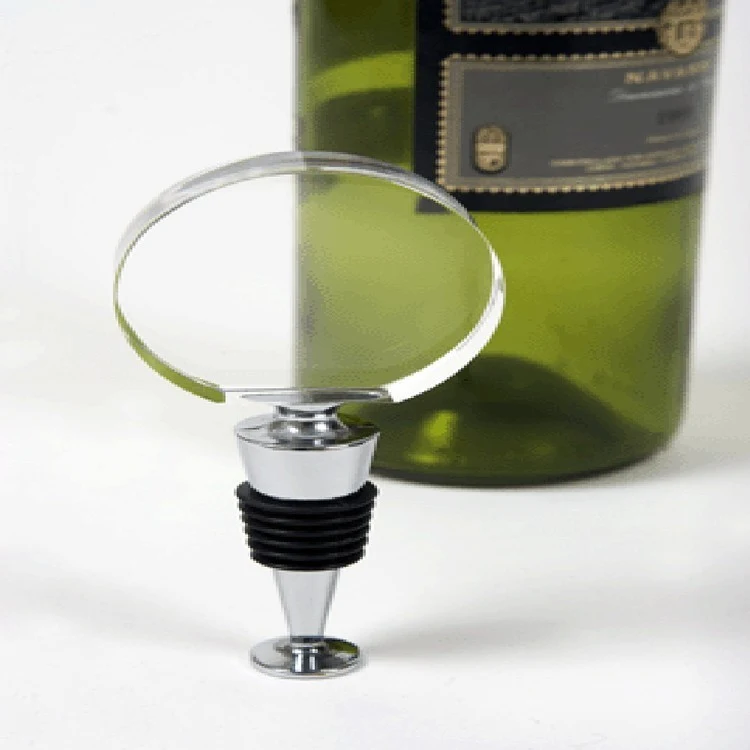 Clear Round Optical Crystal Stopper 1