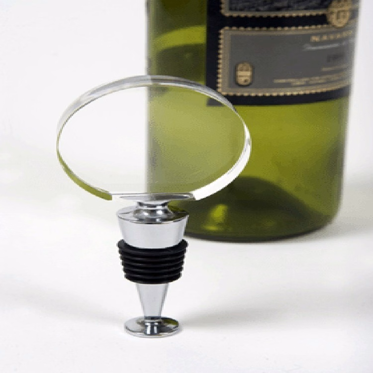 Clear Round Optical Crystal Stopper