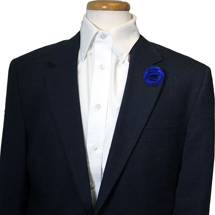 Royal Blue Floral Pin 1