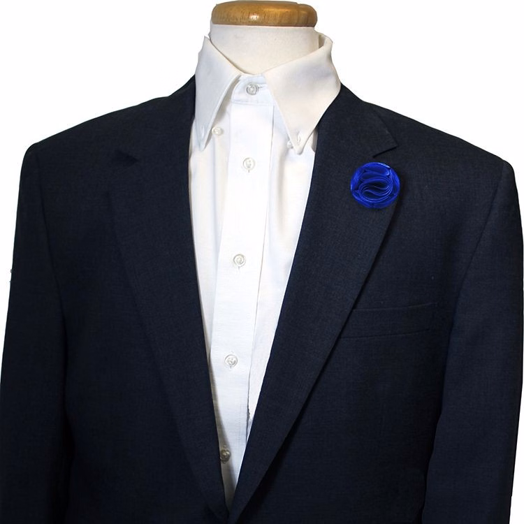 Royal Blue Floral Pin