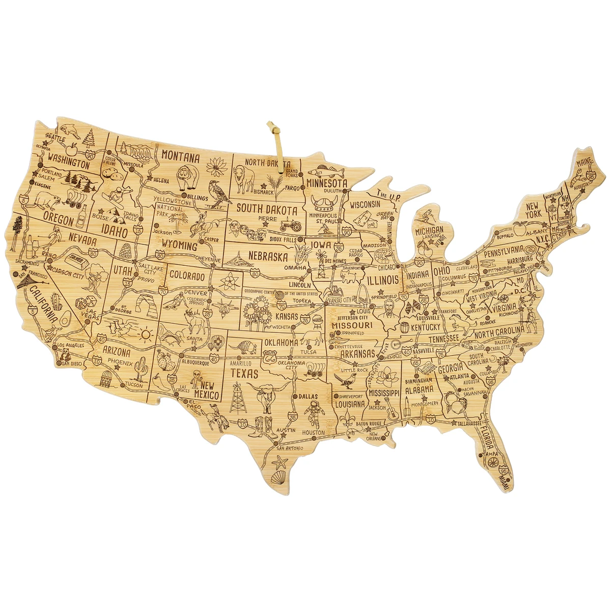 XXL Destination USA Cutting Board 1
