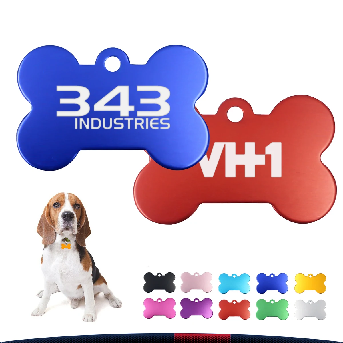 Bone Shaped Dog Tag 1
