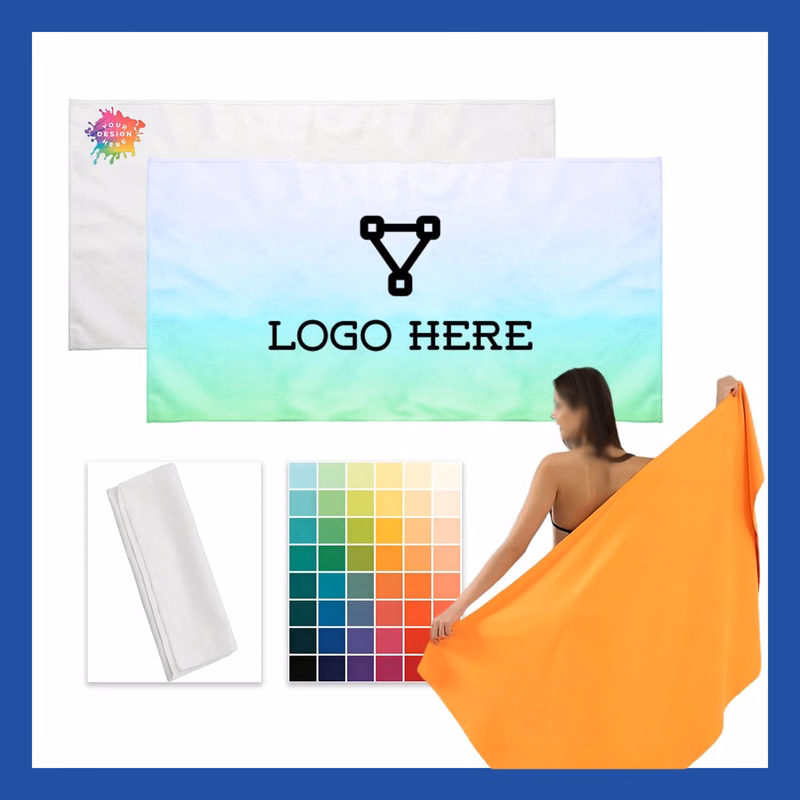 Custom Microfiber Promotional Beach Towel