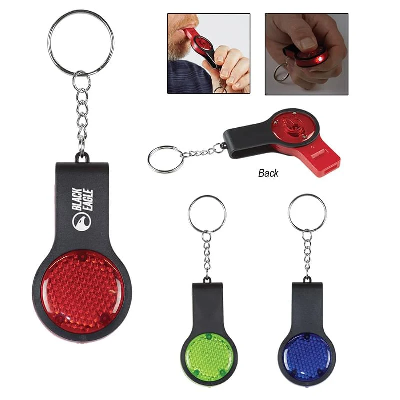 Reflector Key Light With Safety Whistle 1