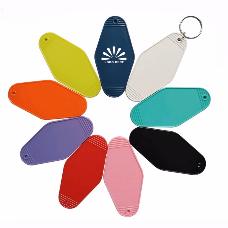 Motel Keychain Plastic Hotel Key Tag MOQ 100 PCS