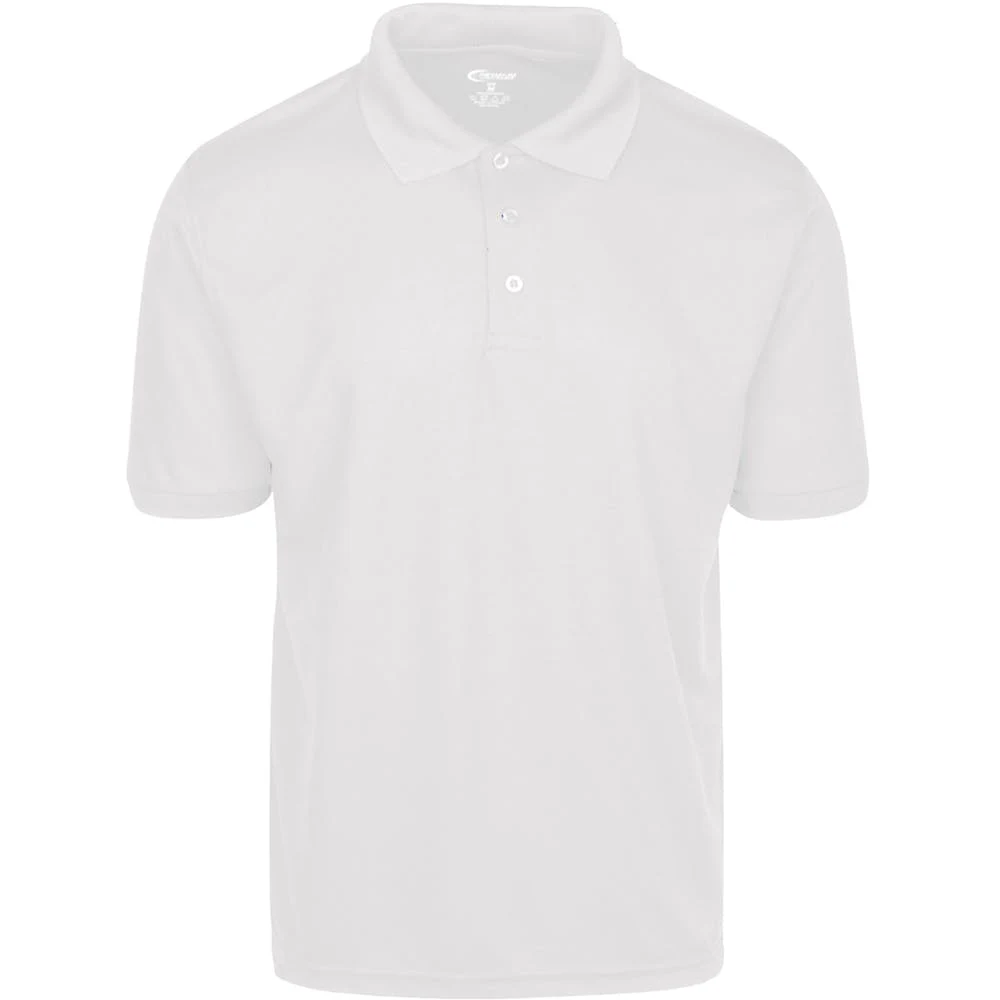 Men's Polo Shirts - White Small Moisture Wicking 1