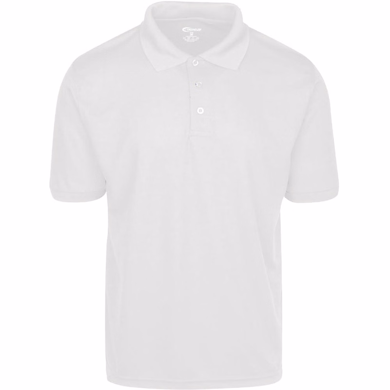 Men's Polo Shirts - White Small Moisture Wicking