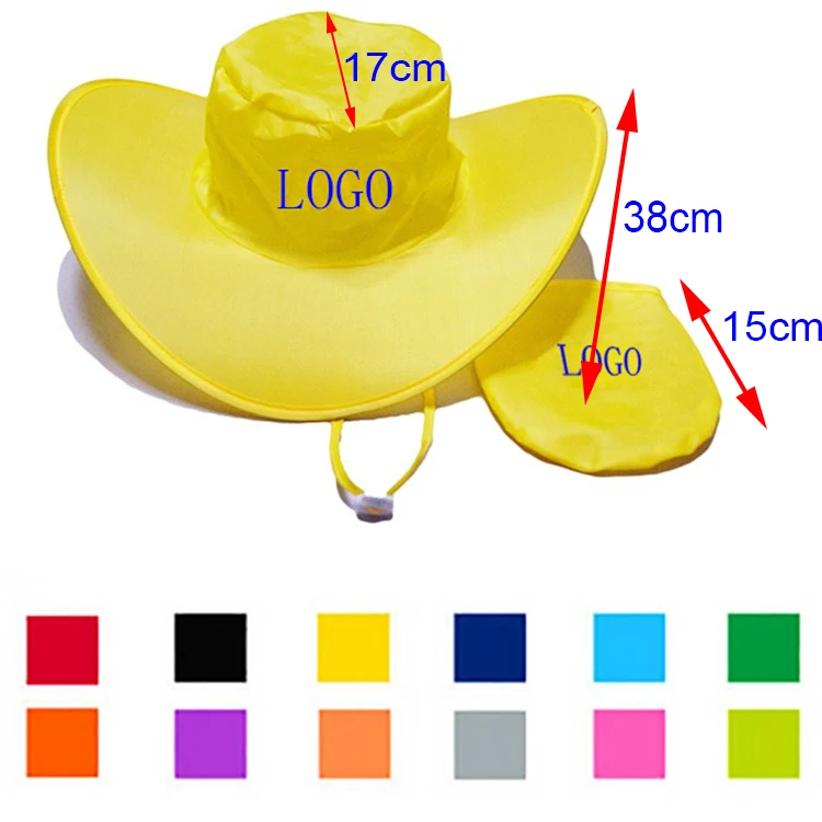 190T Polyester Foldable Cowboy Hat 1