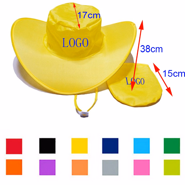 190T Polyester Foldable Cowboy Hat