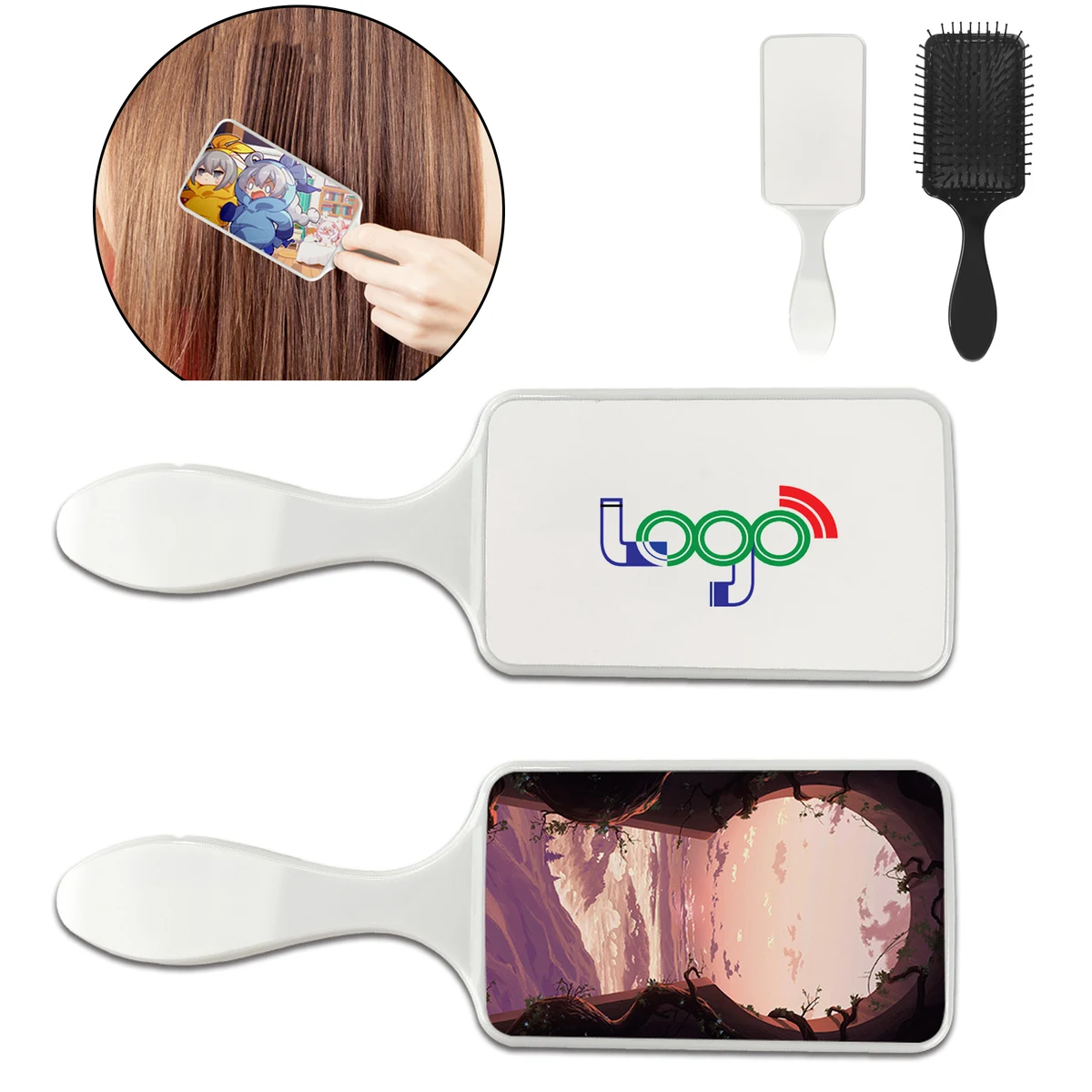 Wet Dry Hair Brush Vented Comb For Styling Use 1