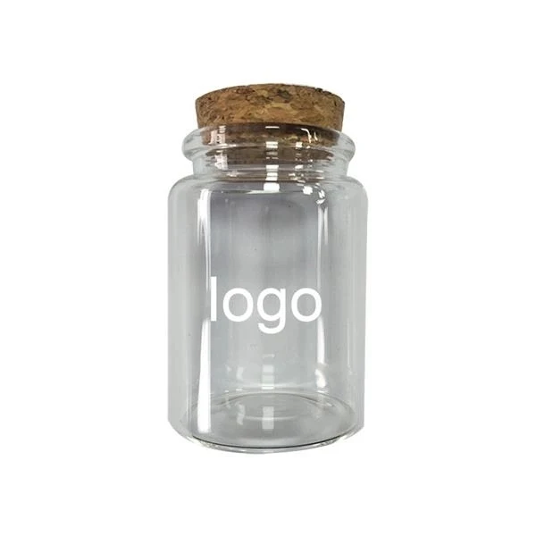 Mini Glass Jars with Cork Stoppers 1
