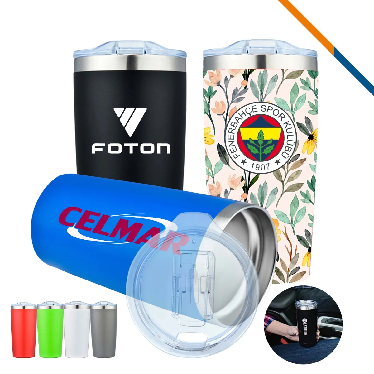 Lion Stainless Steel Mug - 20 OZ. 1