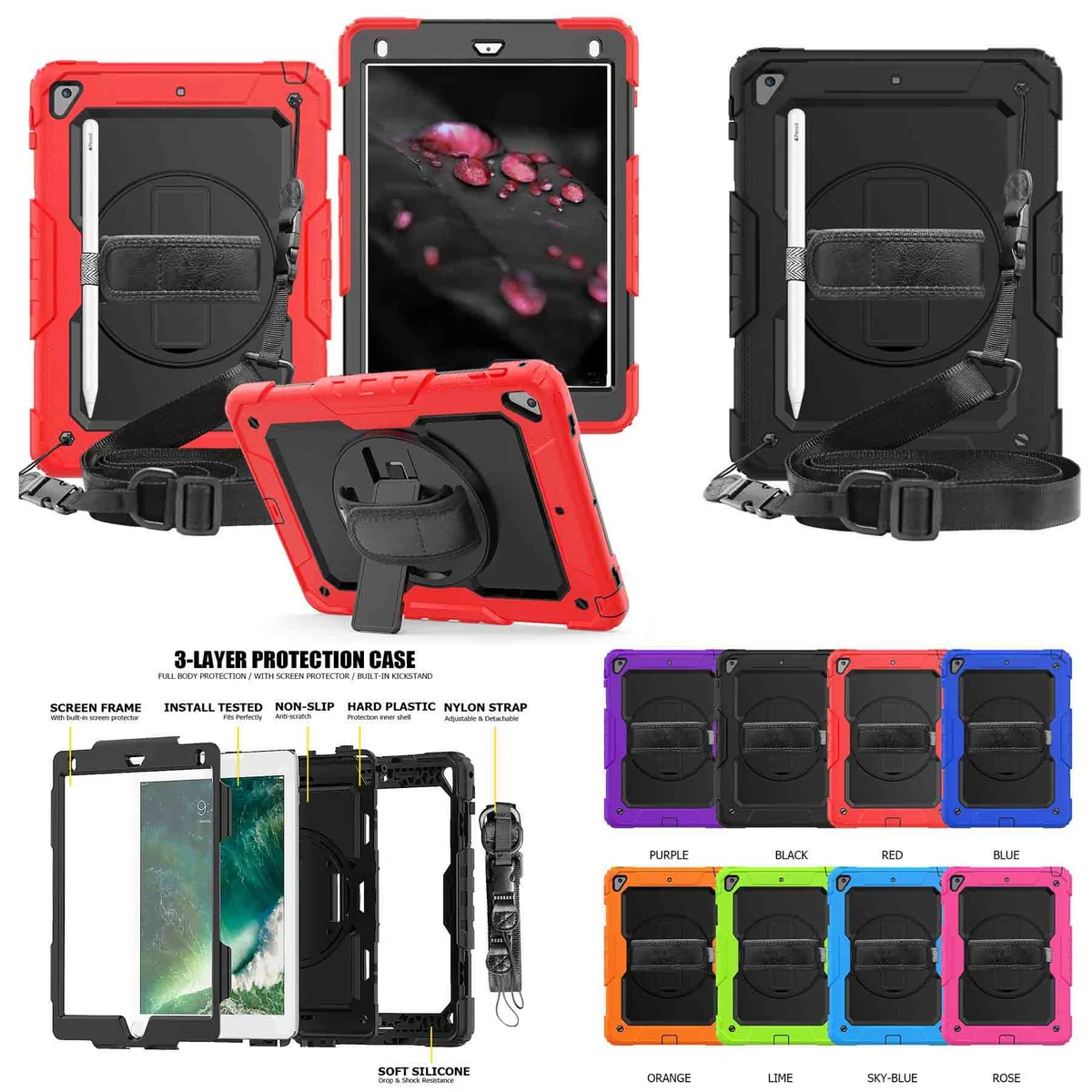 iBank ® Shockproof Case for Galaxy Tab S9 FE Plus, S9 Plus 12.4" 2023 1