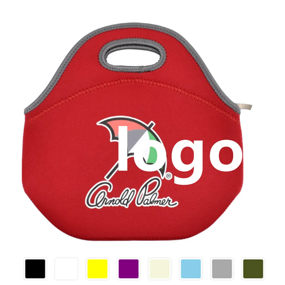 Insulated Neoprene Lunch Bag With Handle 1