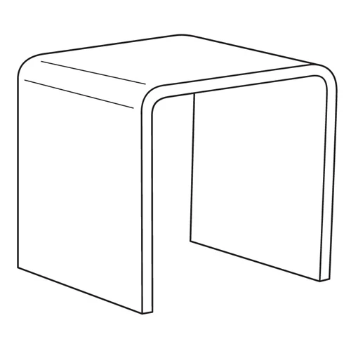 Standard Acrylic Riser - 16x16x16 1
