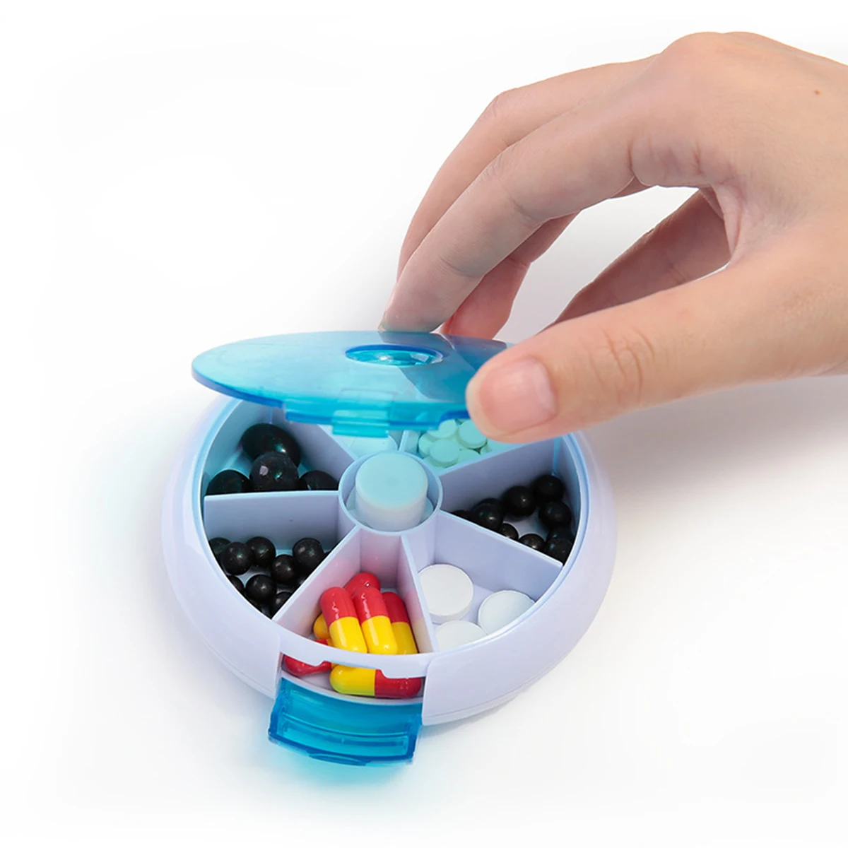 Automatic Rotatable Weekly Box 7 Days Pill Case Organizer 1
