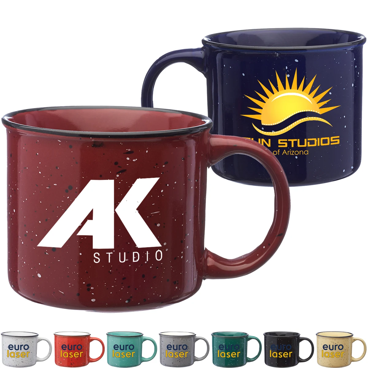 Classic Campfire Coffee Mug 13 Oz. Speckled Ceramic Mugs 1