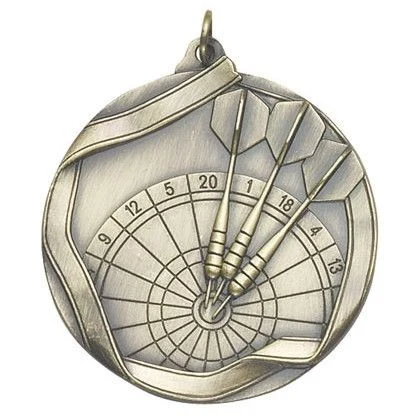 Darts Die Cast Medal, 2 1/4" 1