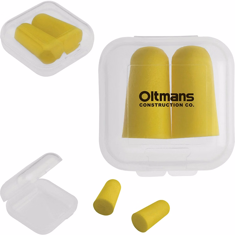Ear Plugs with Square Case