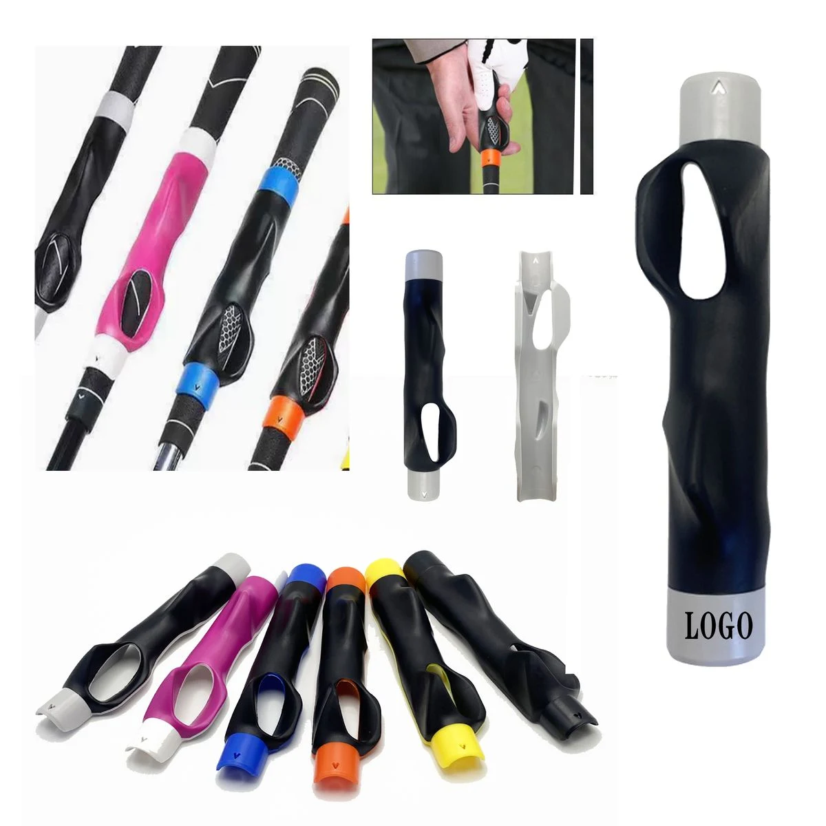 Custom Single-Color Logo Golf Grip Posture Trainer For Beginner Golfers 1