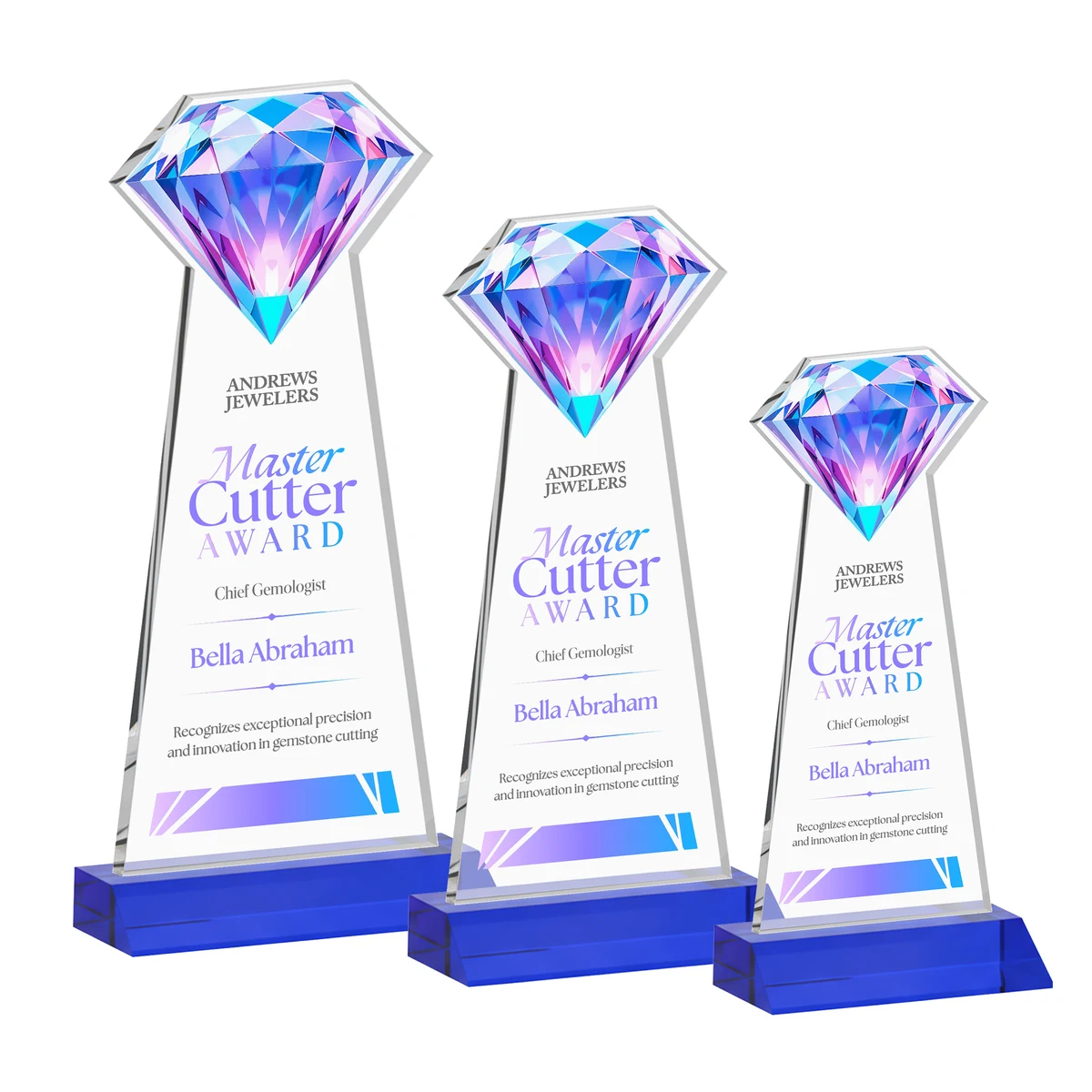 Gemstone VividPrint™ Award - Blue 1