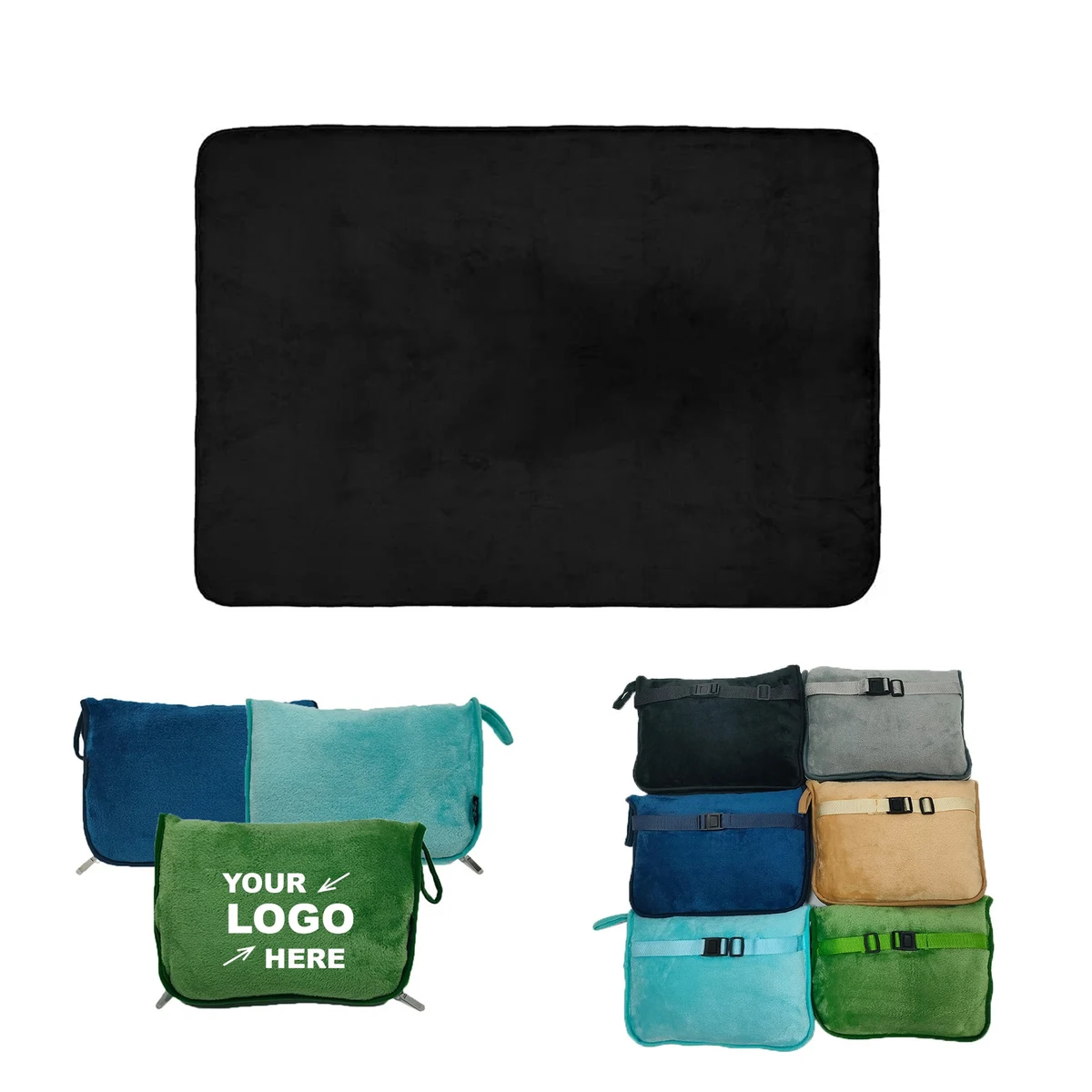 2 In 1 Airplane Travel Blanket 1
