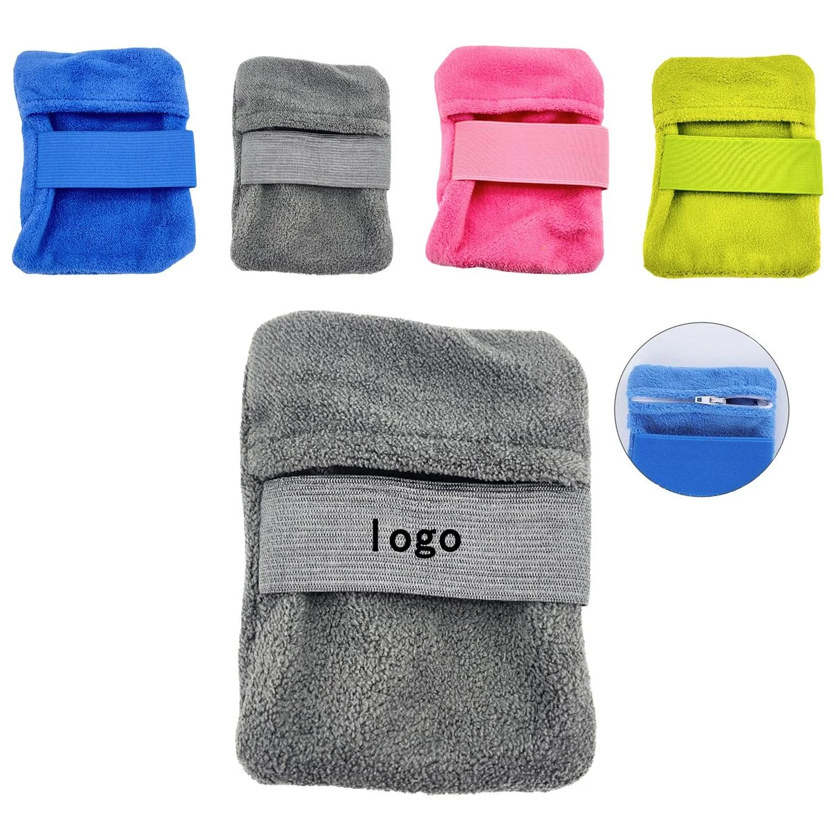 Custom Printed Microfiber Beach Sand Wiping Pouch 1