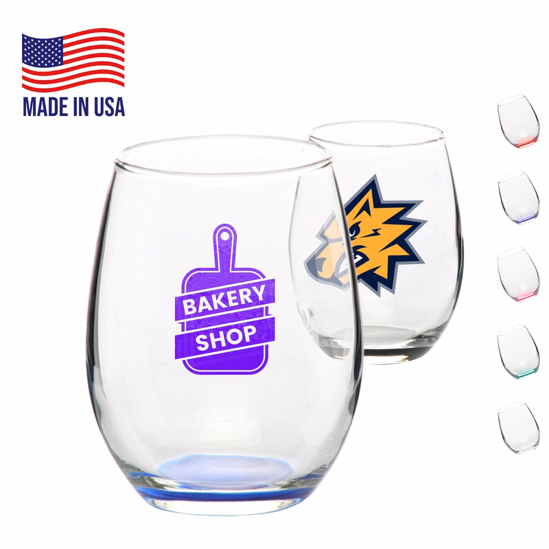 5.5 oz. USA Made ARC Perfect Stemless Glasses W/ Custom Logo