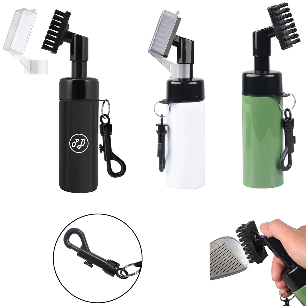 Golf Club Cleaning Brush Tool With Spray Bottle 1