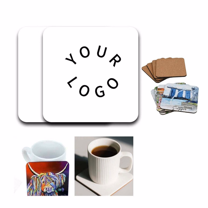 Stylish Square Cork Coaster for Home and Cafes