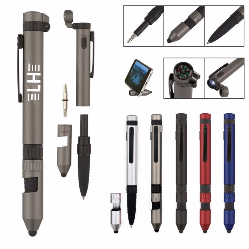 Outdoor Six in One Multi functional Tool Pen