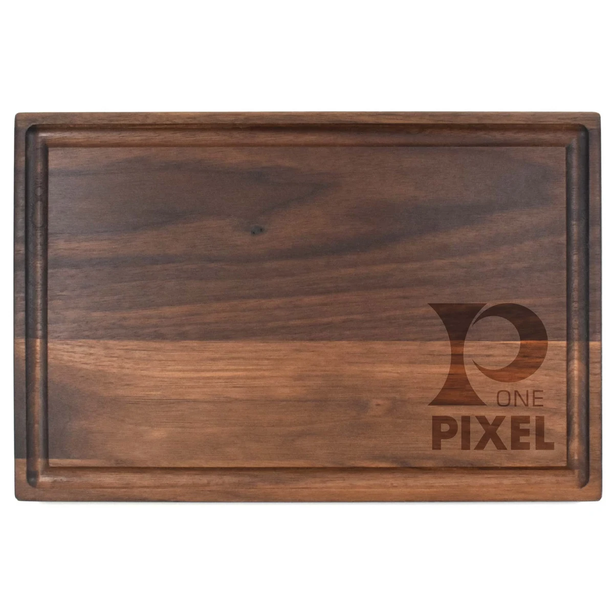 8" x 12" Walnut Rectangular Cutting Board with Juice Groove 1