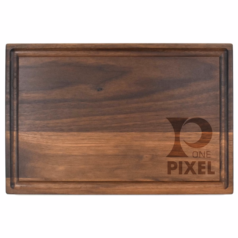 8" x 12" Walnut Rectangular Cutting Board with Juice Groove