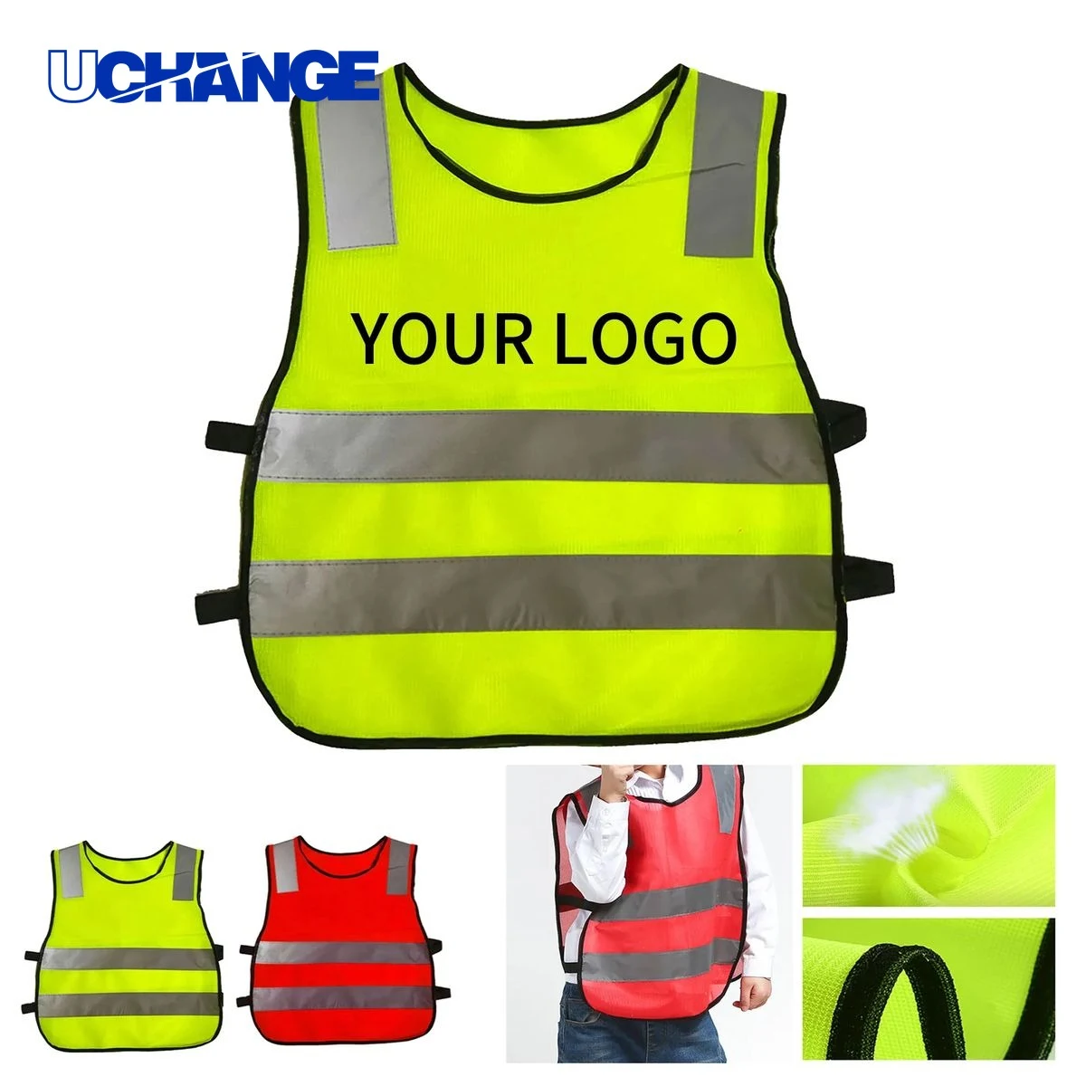 Youth Safety Gear Vest with Reflective Design for Visibility 1