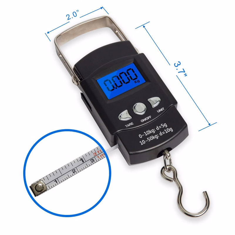 Luggage Weight Fish Scale w/ LCD Display