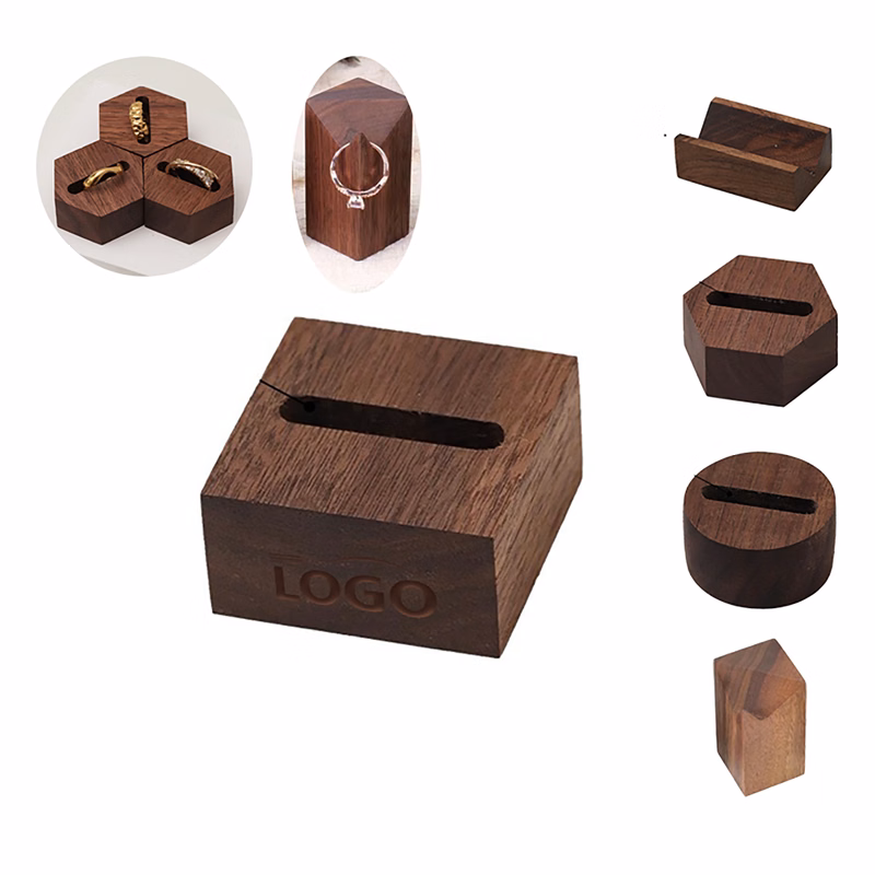 Wooden Ring Display Block