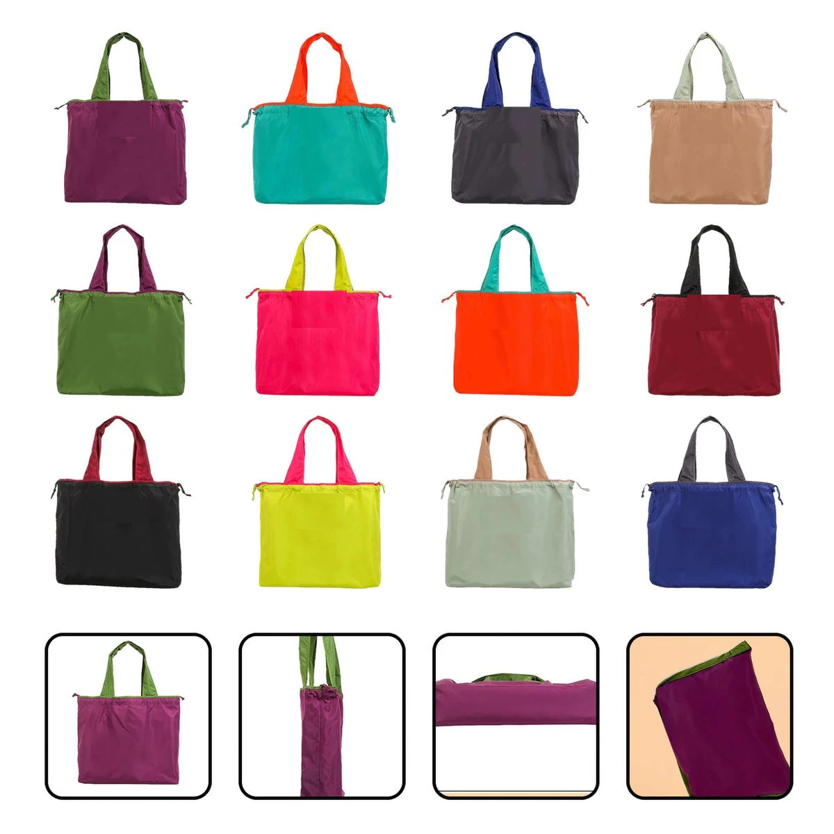 Reusable Grocery Bag with Compact Pouch 1