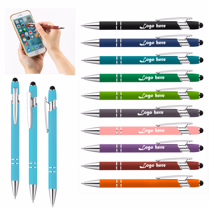 Touchscreen Stylus and Writing Ballpoint Pen Combo