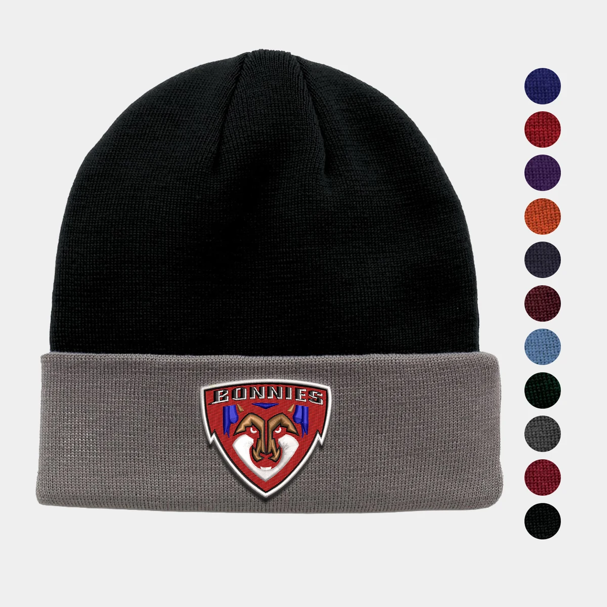 Contrast Interior 2 Tone Roll Up Beanie 1