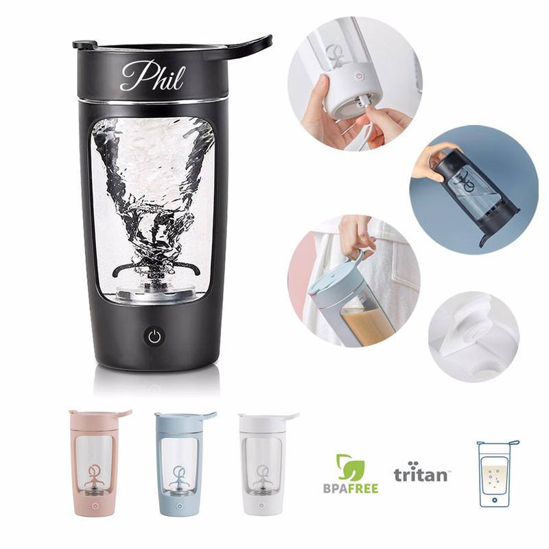 22oz Portable Electric Protein Shaker Bottle