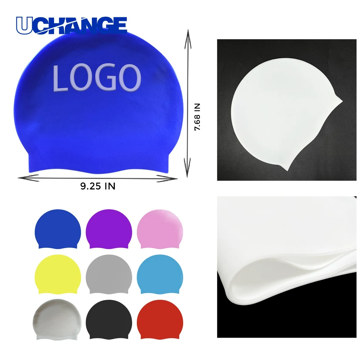 Stretchable Silicone Swimming Cap 1