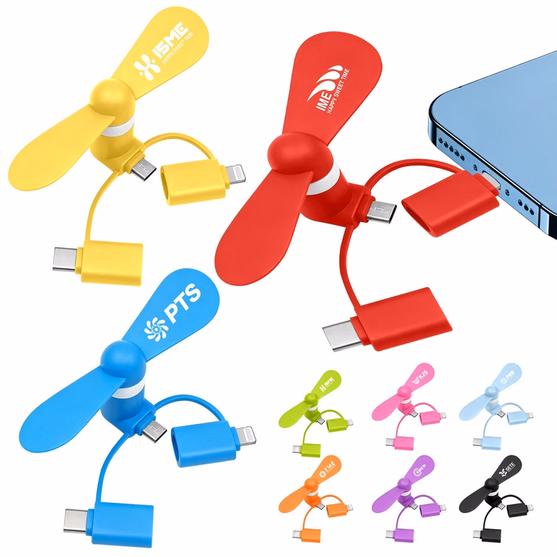 3-in-1 USB Mini Phone Fan