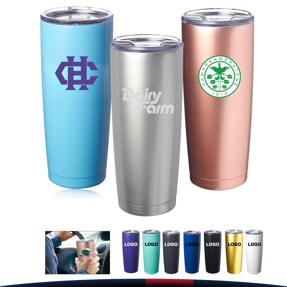 20 oz. Stainless Steel Travel Mugs 1